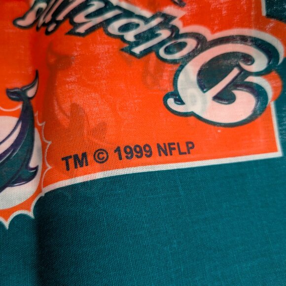 NFL Miami Dolphins 1999 Bandana Handkerchief Vintage - Picture 11 of 12